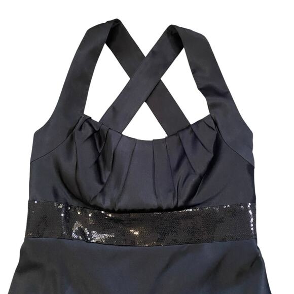 Calvin Klein Sequin Waist Satin Maxi Dress NWT - 8 - Picture 5 of 8